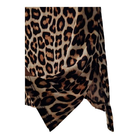 CHICO'S Leopard Print Blouse Top Tunic - Size 1 - Picture 5 of 7